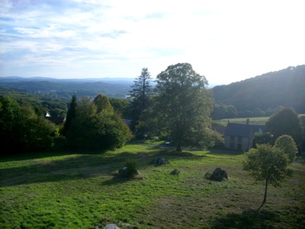 Blick von Roche aus Richtung Limoges...