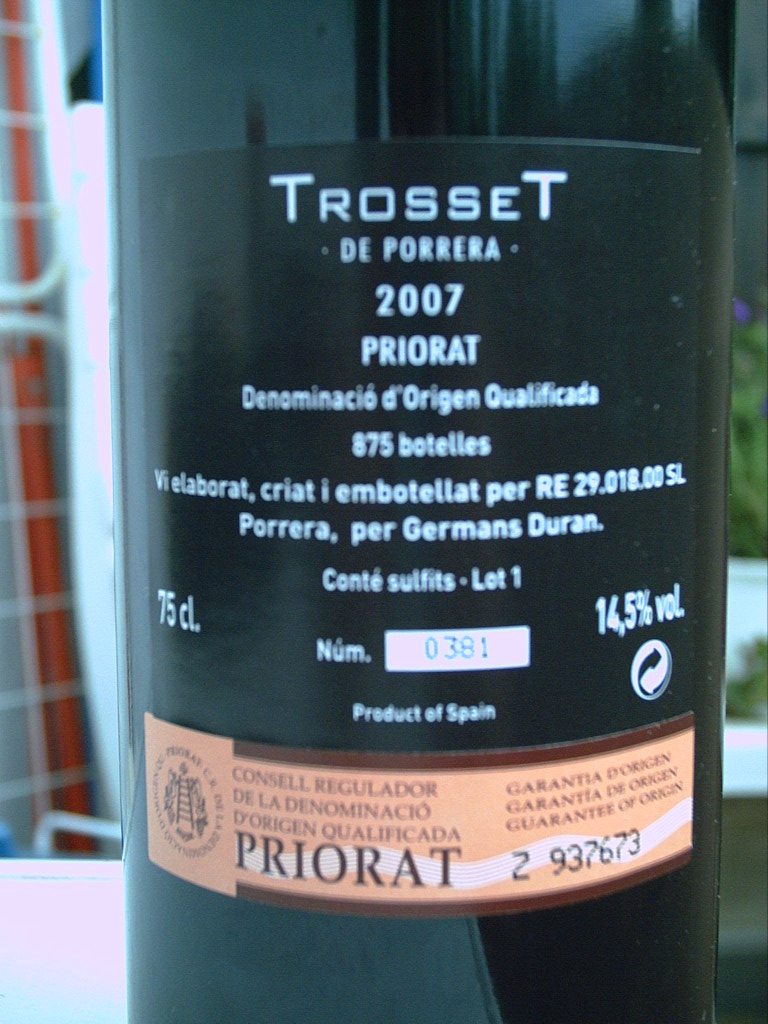 Trosset de Porrera 2007 R
